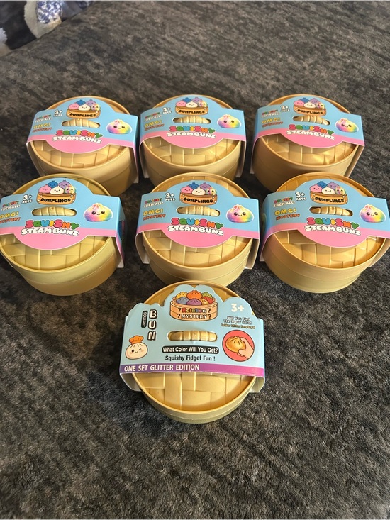 Squishmallows Other - Squishy Steam Bun Bundle 7 Pieces